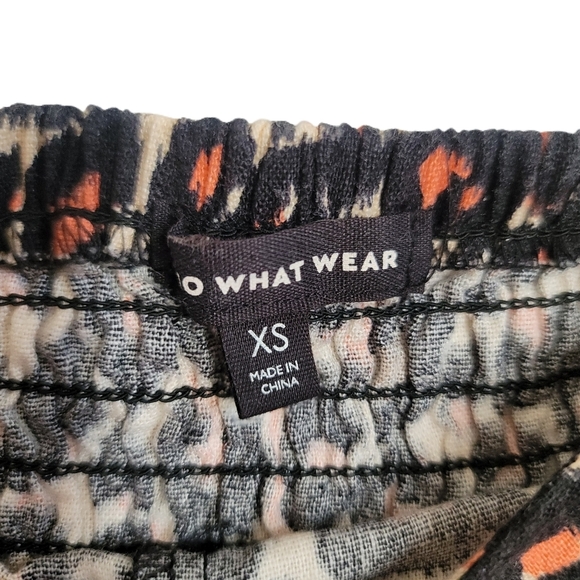 Who What Wear Dress Womens XS Leopard Print Short Sleeve - Picture 9 of 10
